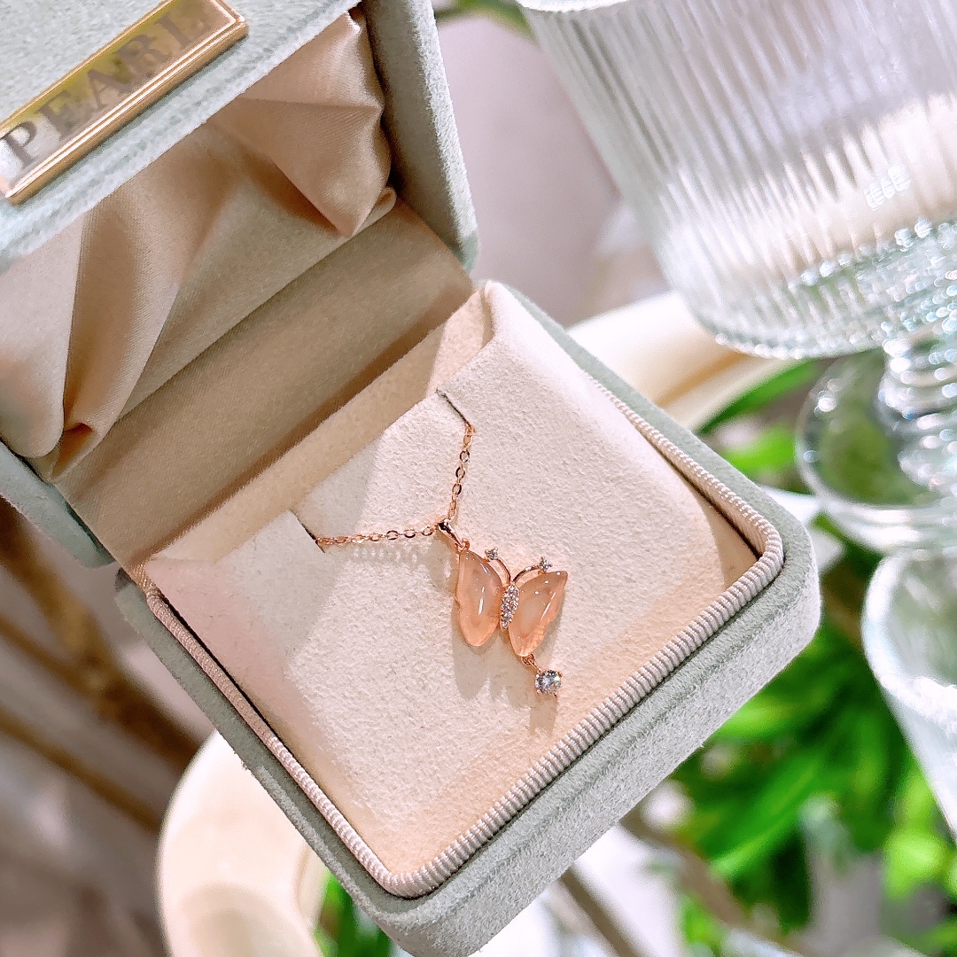 S925 Sterling Silver Necklace Sweet & Cool Party Gold