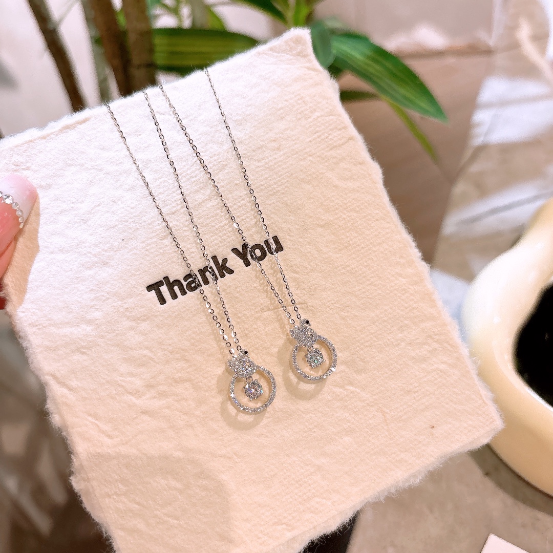 S925 Sterling Silver Necklace Delicate Housewarming Gold