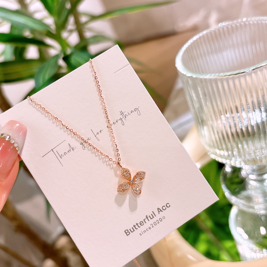 Solid Silver Necklace Korean Style Everyday Wear Silver