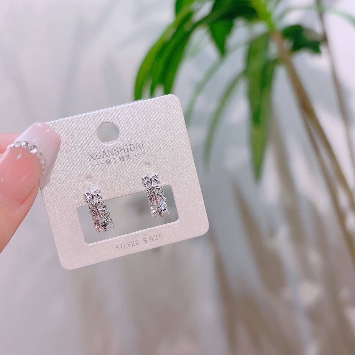 S925 Sterling Silver Ear Cuffs Intellectual Everyday Wear Silver