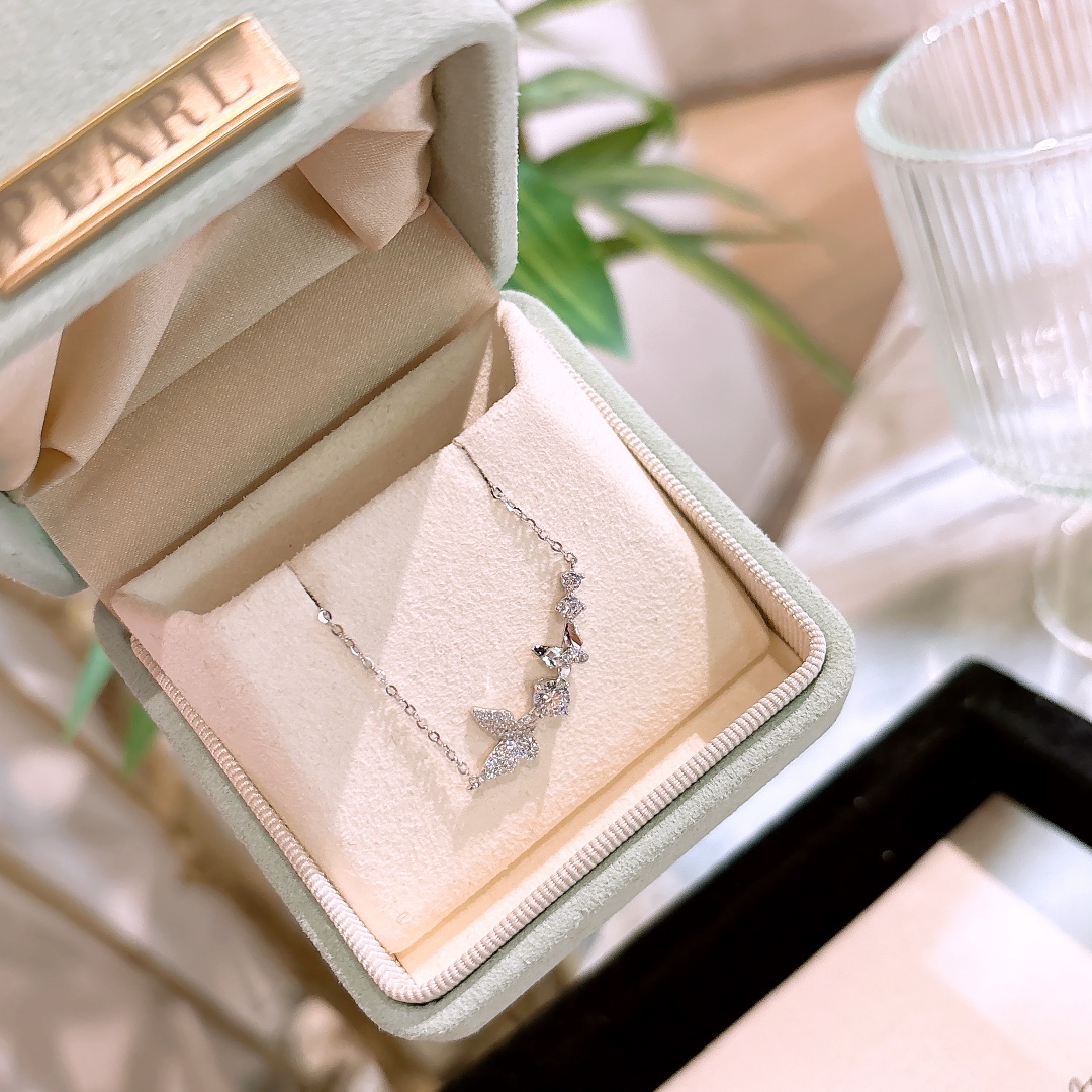 S925 Sterling Silver Necklace Soft Office Silver