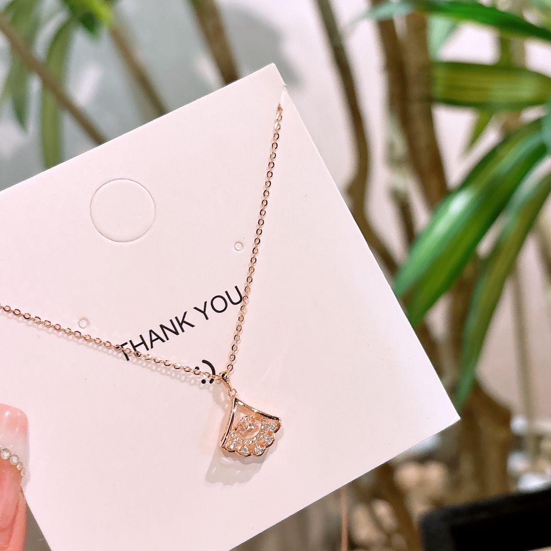 925 Silver Necklace Unique Graduation Gold