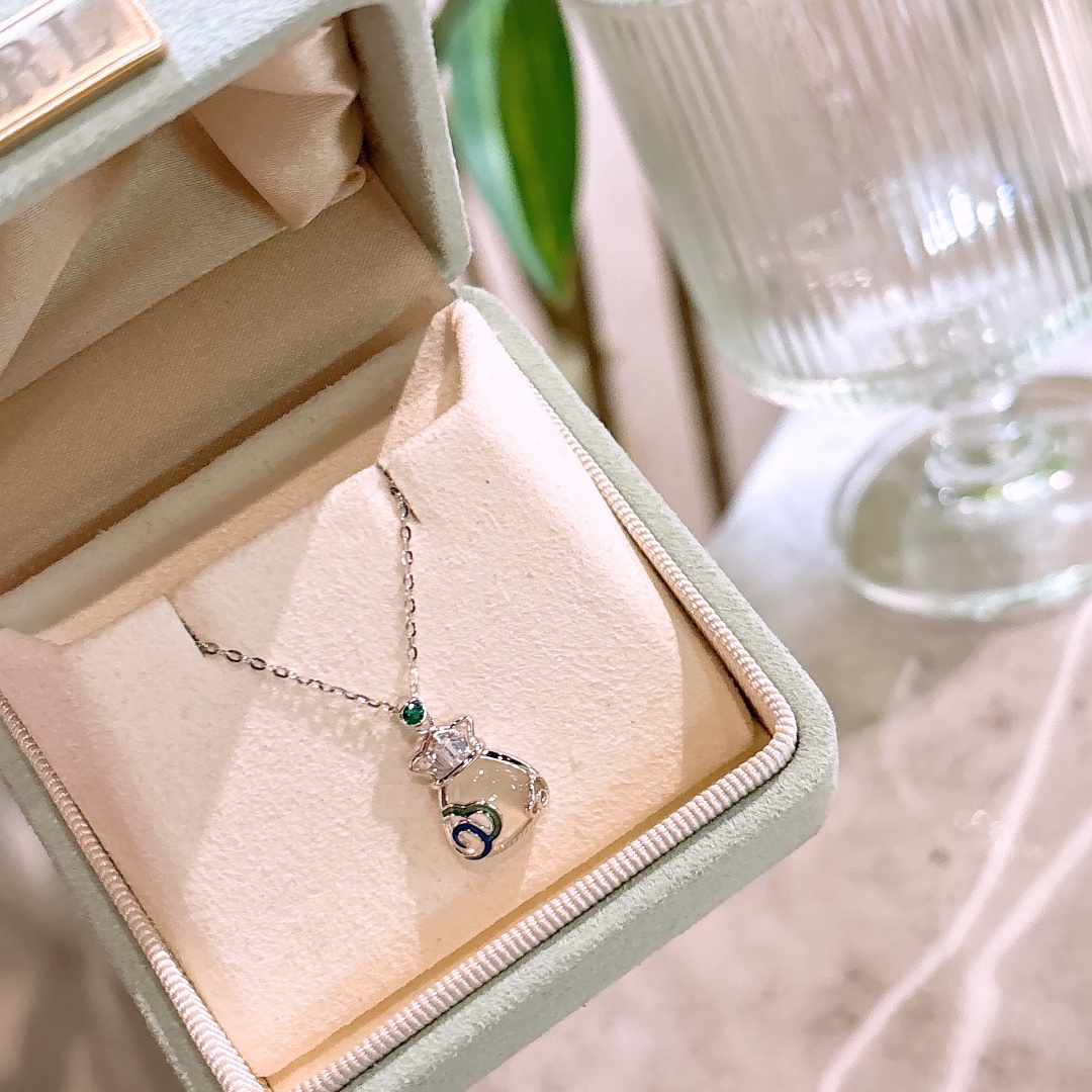 Fine Silver Necklace Ethereal Engagement Gold