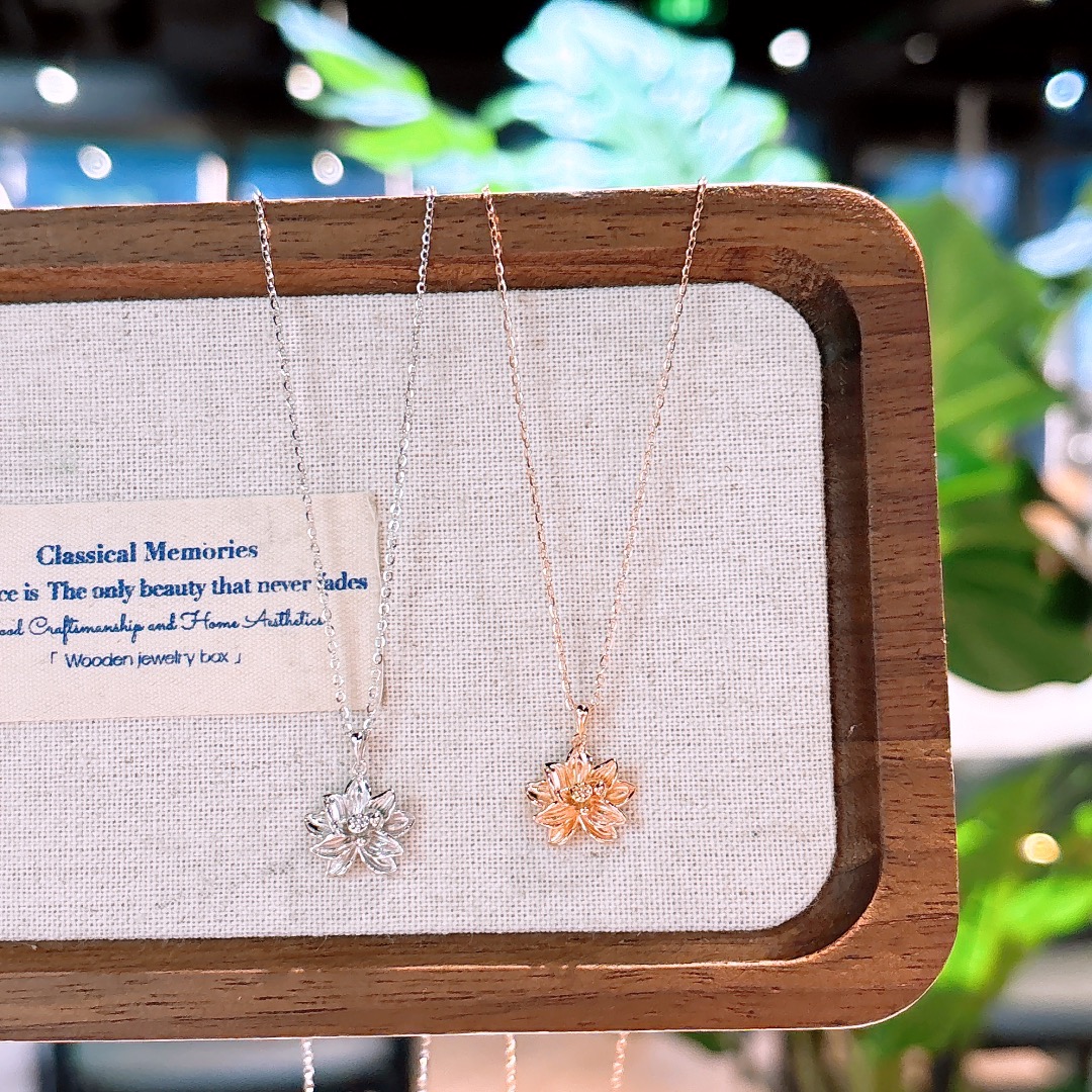 Massivsilber Kette Lebendig Vatertag Gold