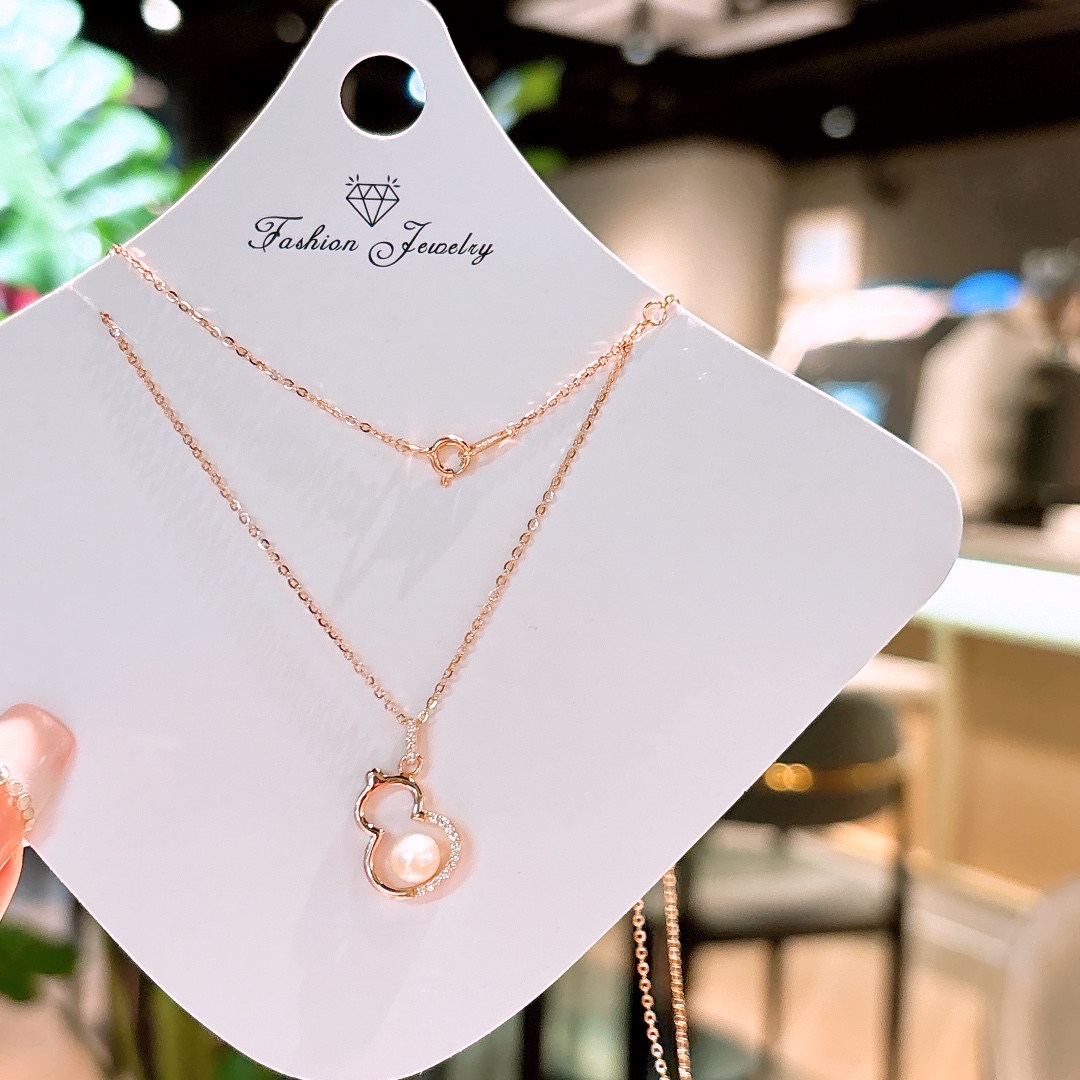 ミニマリストニッケル無添加銀ネックレスシルバー 先生の日