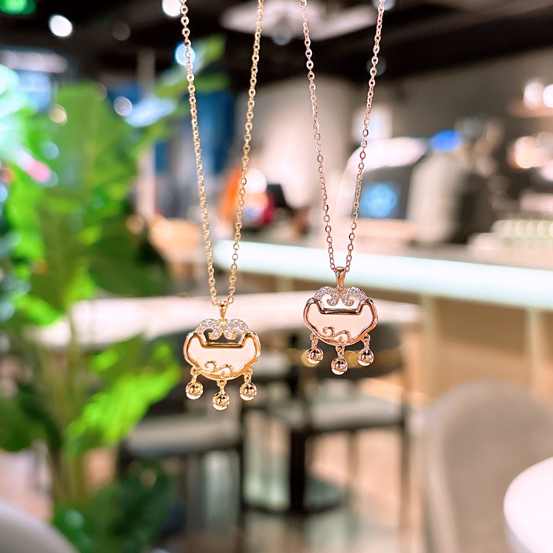 S925 Sterling Silver Hetian Jade Necklace Girly Banquet Silver