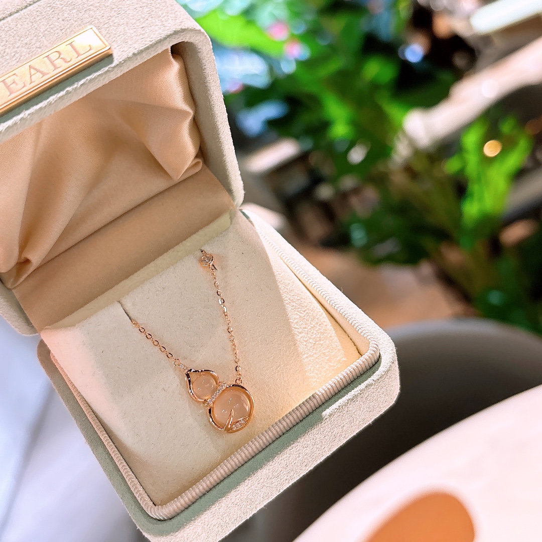 甘いS925スターリングシルバーネックレスゴールド バレンタインデー