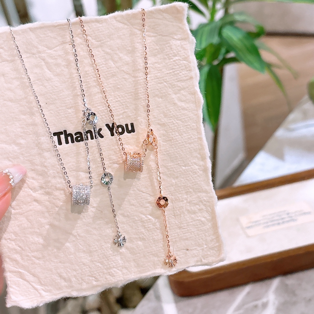 S925 Sterling Silver Necklace Ultra Minimal Christmas Gold