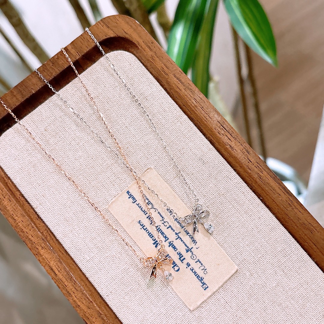 Nickel Free Silver Necklace Gentle Engagement Gold