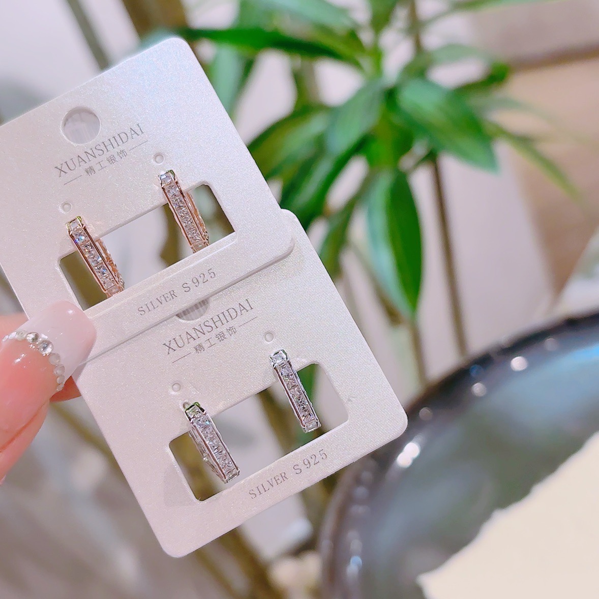 925 Silver Ear Cuffs Lively Valentine's Day Gold