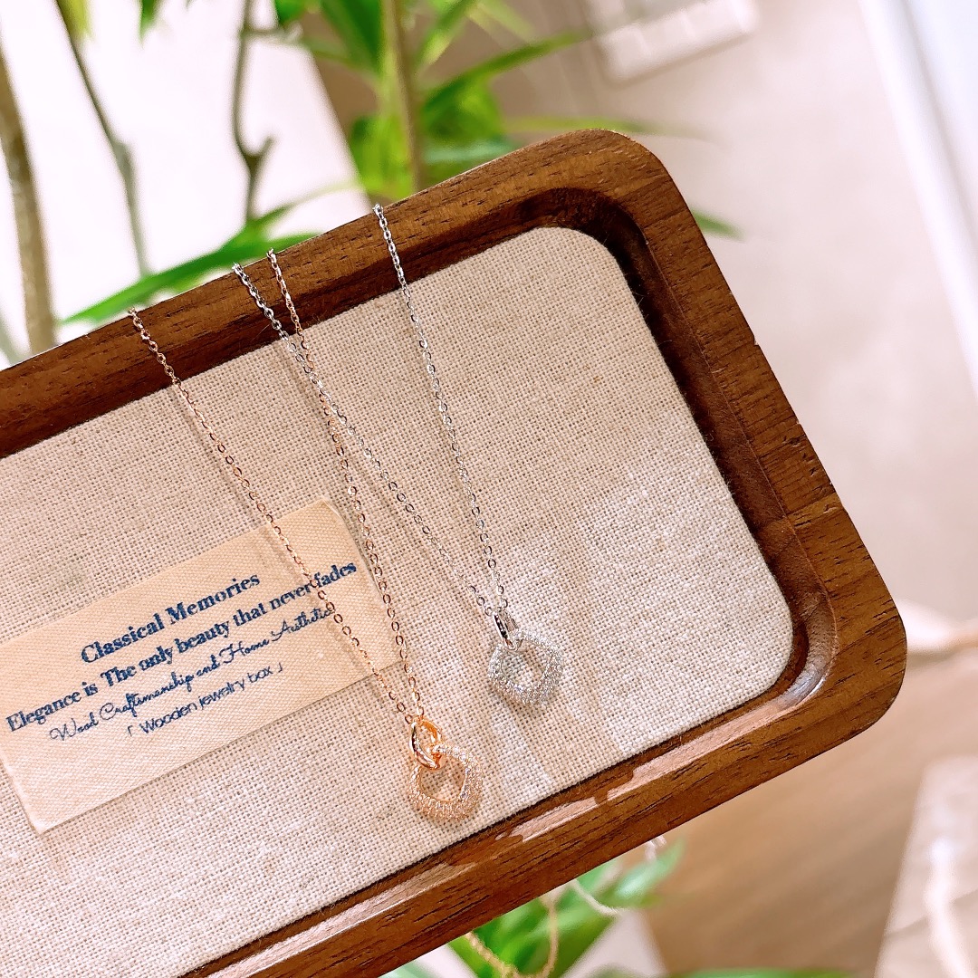 Fine Silver Necklace French Birthday Gold