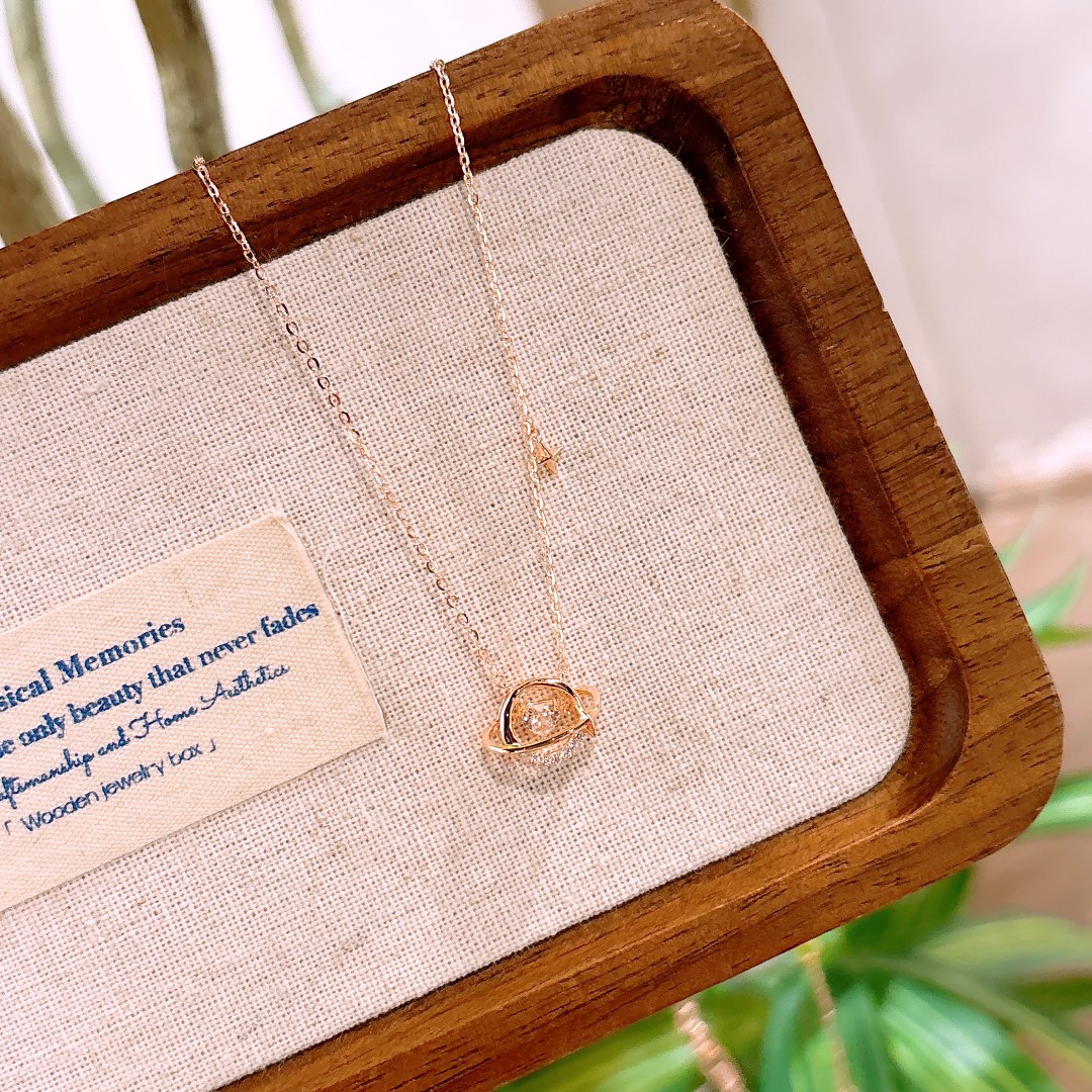 S925 Sterlingsilber Kette Verspielt Party Gold