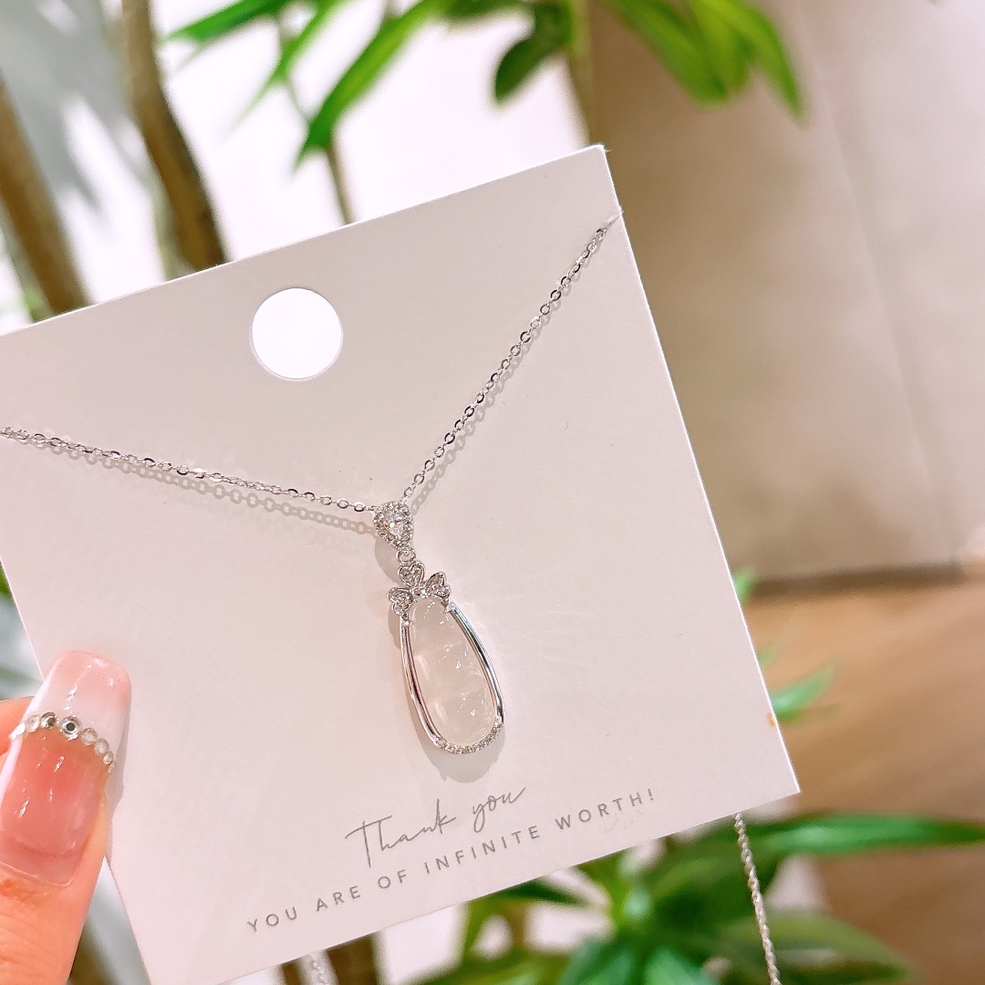 インスタ風高品質シルバーネックレスシルバー 晩餐会