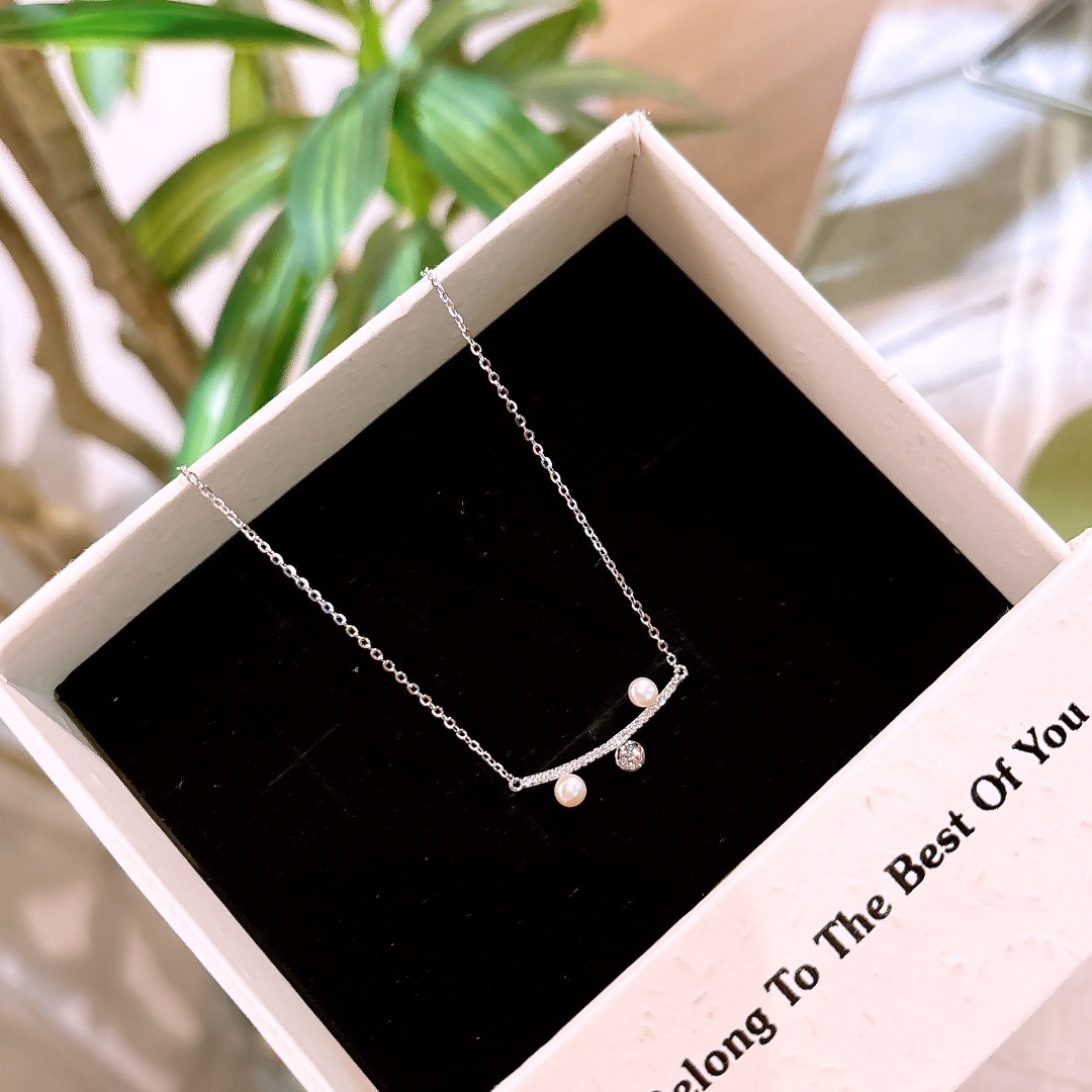 925 Silver Necklace Artistic Mother's Birthday Silver