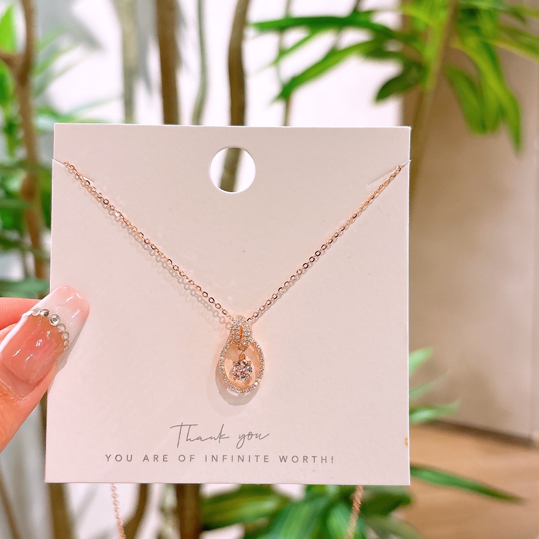 Solid Silver Necklace Unique Gift for Her Gold