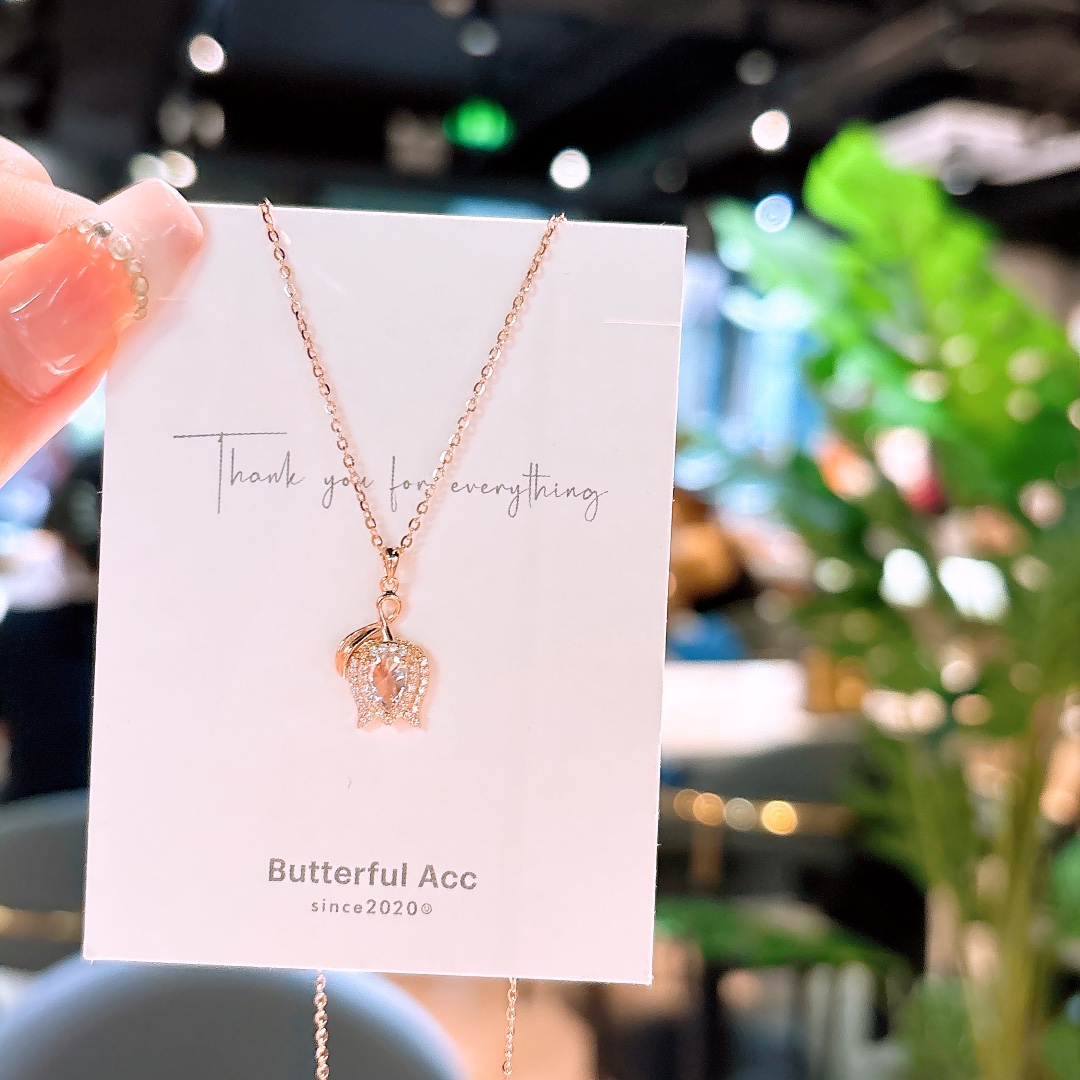 Nickel Free Silver Necklace Dainty Engagement Silver