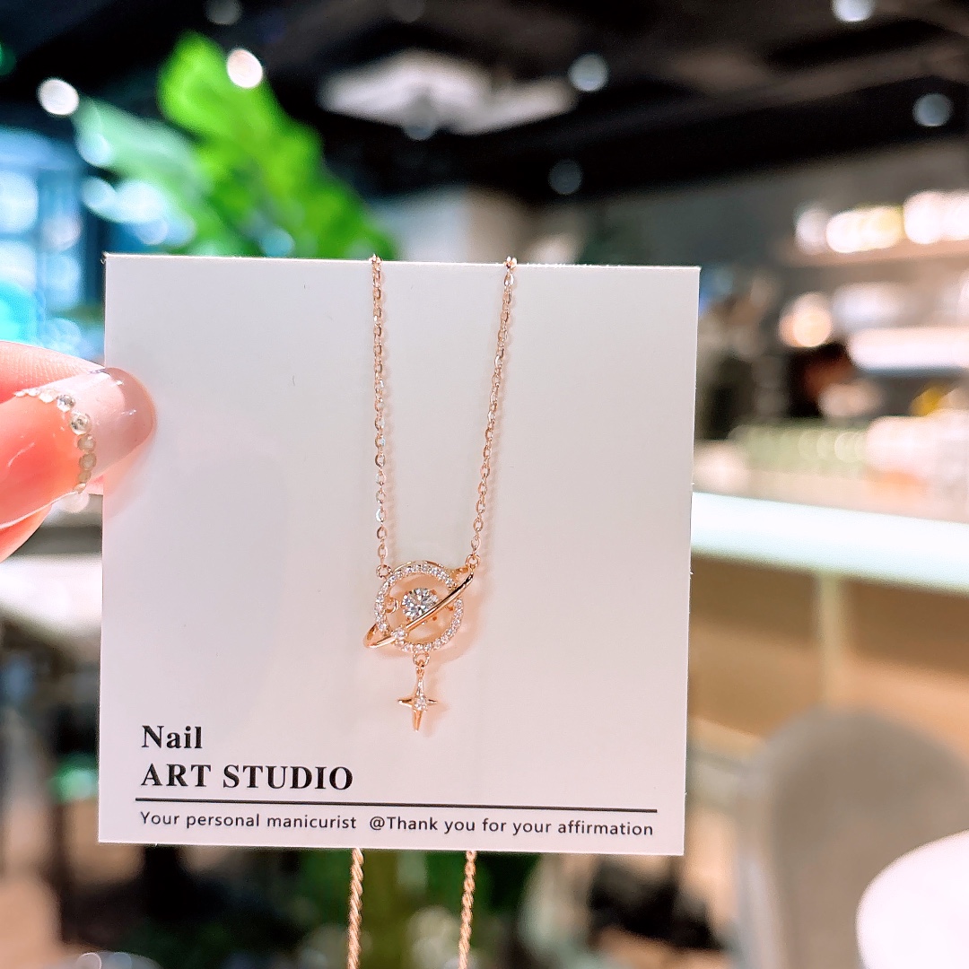 Hypoallergenic Silver Necklace Sweet Confession Silver