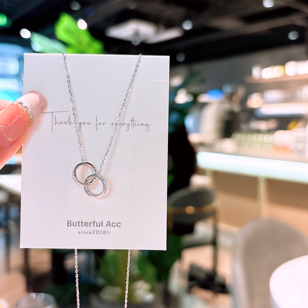 Hypoallergenic Silver Necklace Girly Engagement Gold