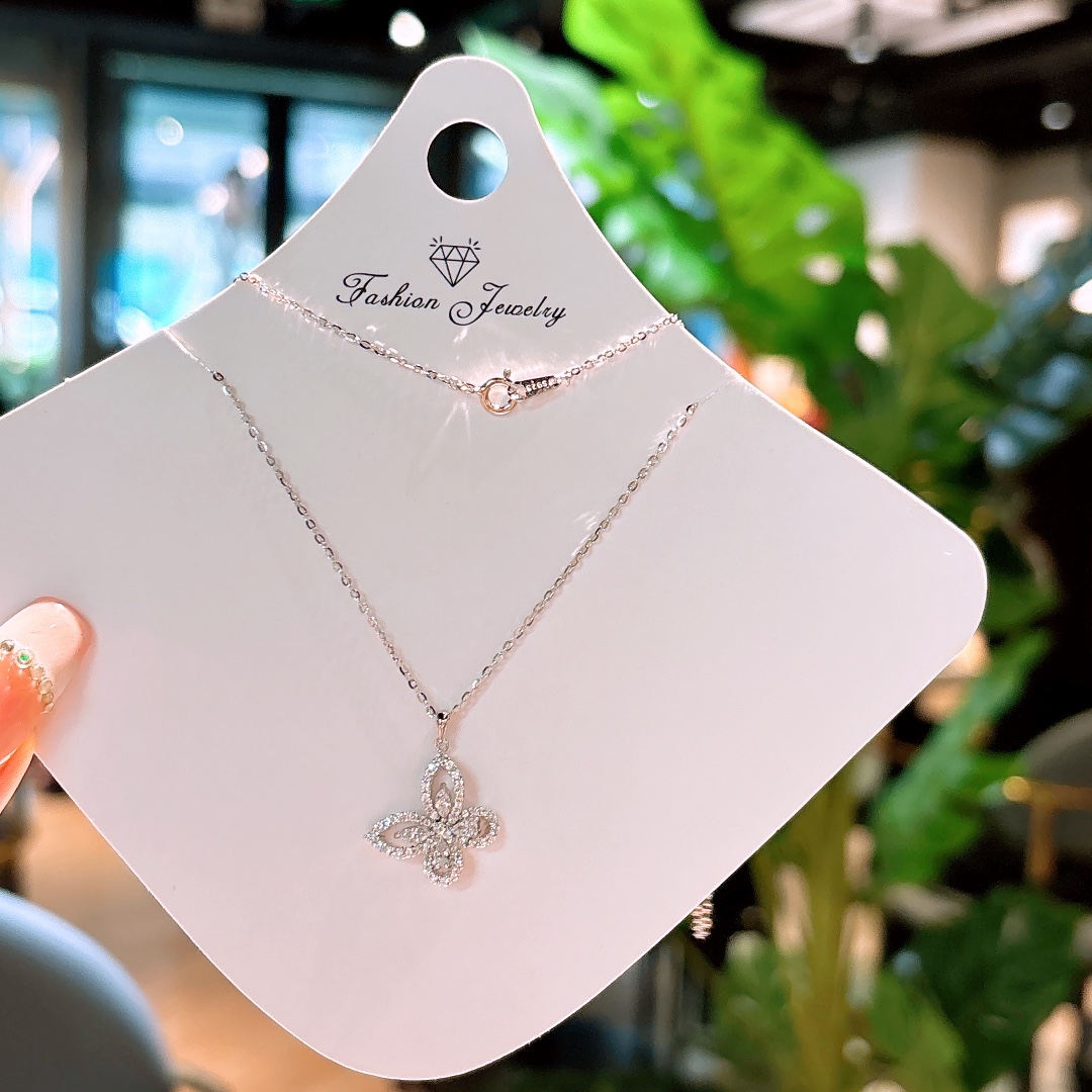 S925 Sterling Silver Necklace Ethereal Office Gold