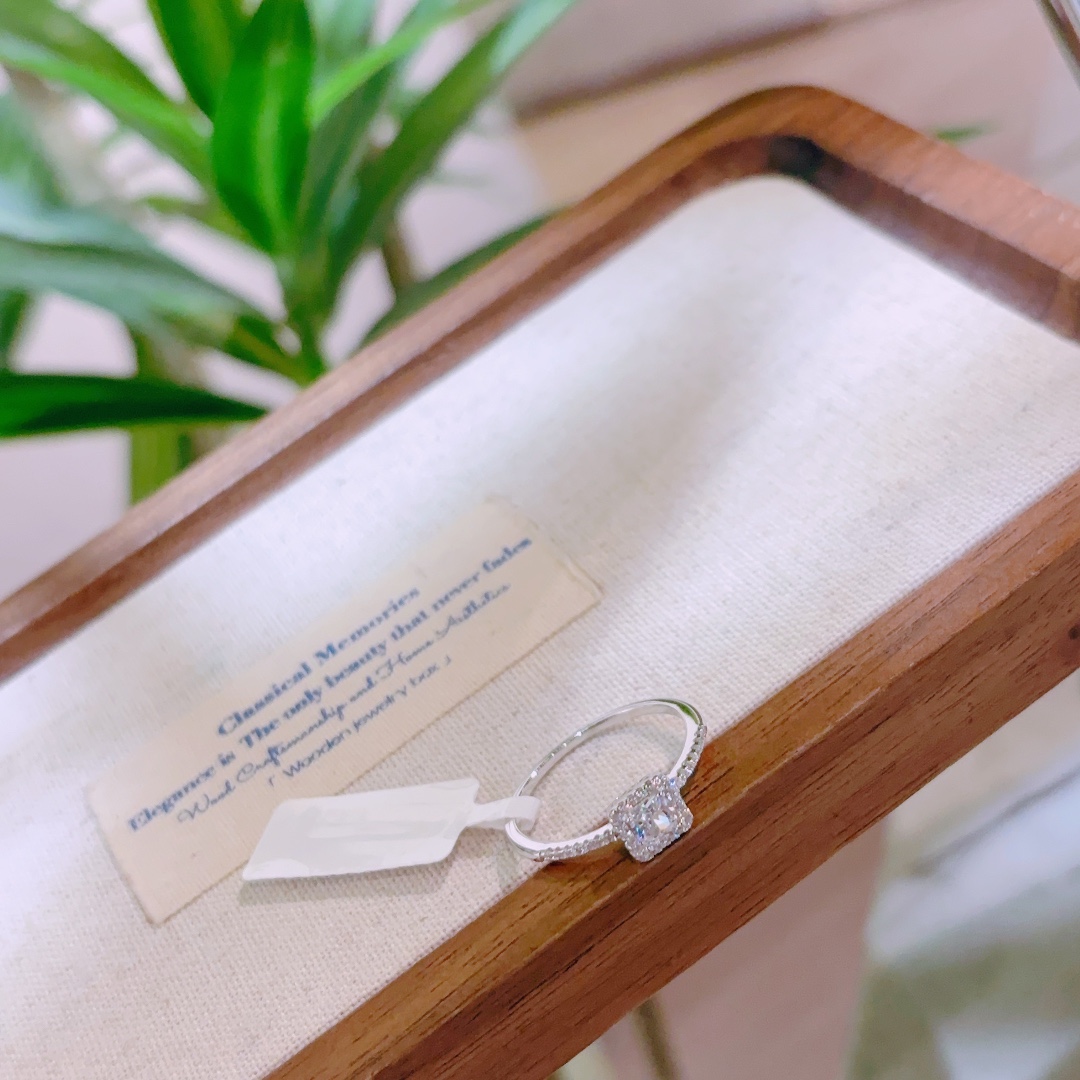 Hypoallergenes Silber Ring Lebendig Geschenk für beste Freundin Gold