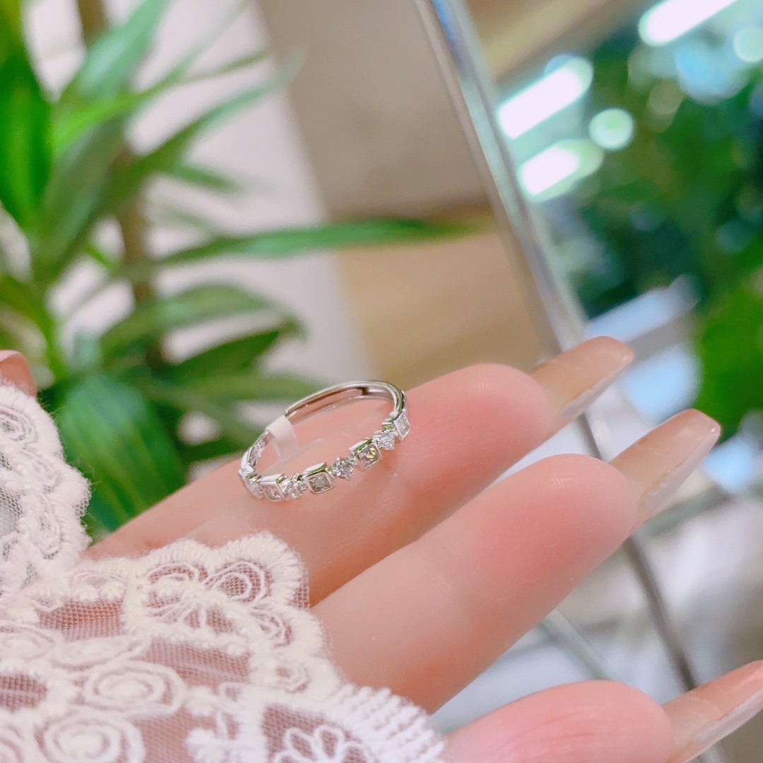 S925 Sterlingsilber Ring Schick Abschluss Silber