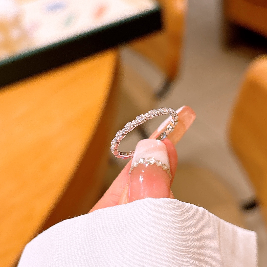 ロマンチック低アレルギー銀リングゴールド 卒業