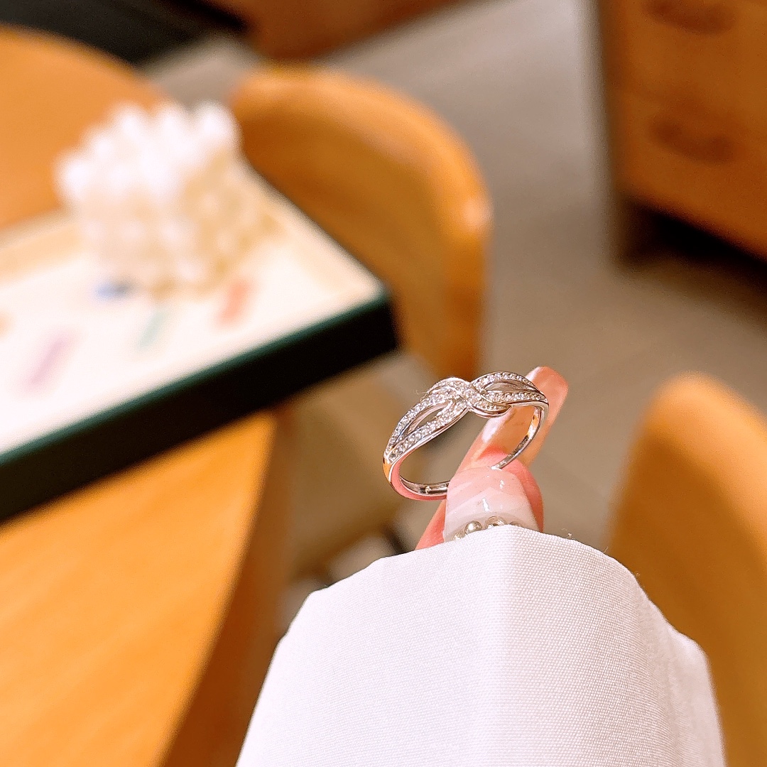 Allergiearmes Silber Ring Wald Hochzeitsgeschenk Gold