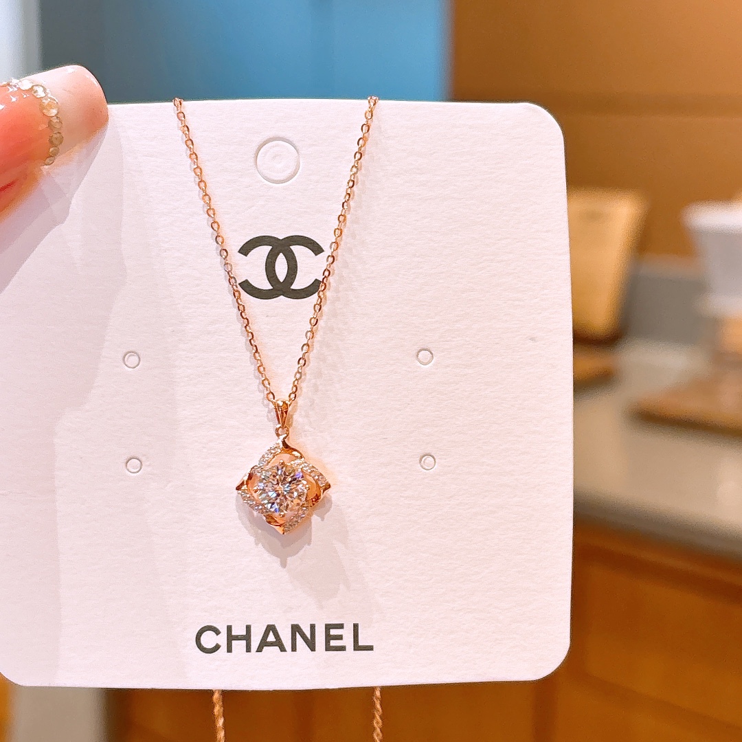 925 Silver Moissanite Necklace Soft Bestie Gift Gold