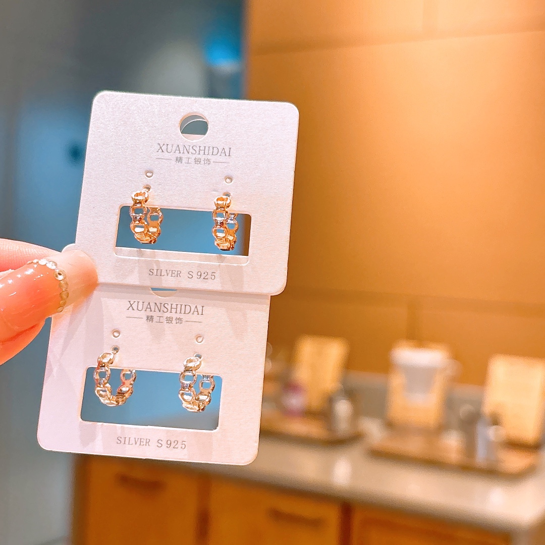 Solid Silver Ear Cuffs French Wedding Silver