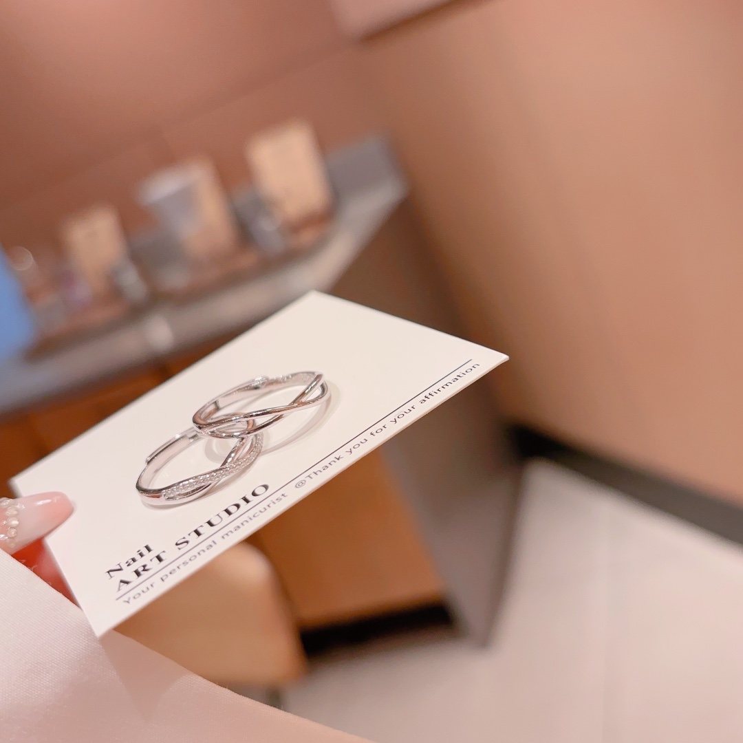 S925 Sterling Silver Couple Rings Minimalist Birthday Silver