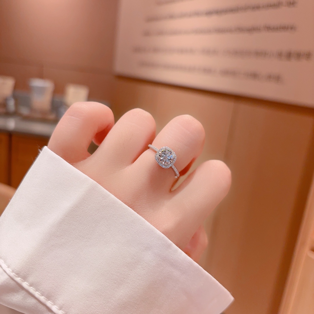 Low Allergy Silver Ring Korean Style Engagement Silver