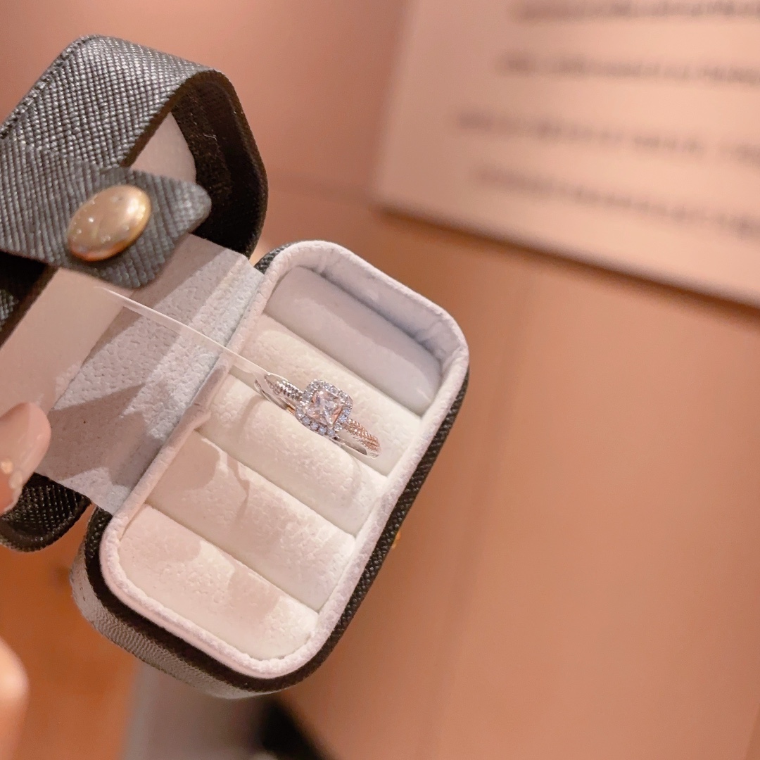 S925 Sterling Silver Ring Pure Workplace Silver