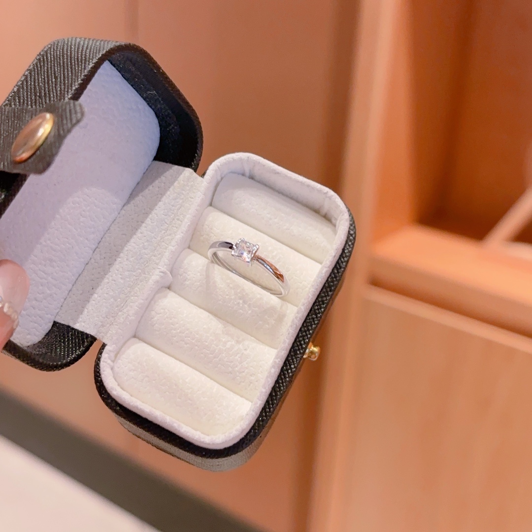 Hypoallergenic Silver Ring Cute Gift for Her Gold