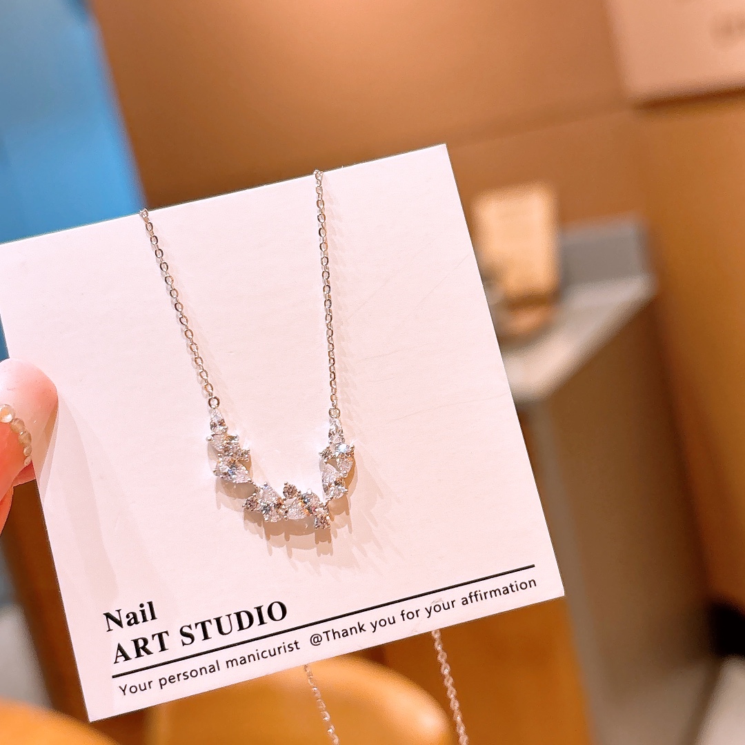 甘辛S925スターリングシルバーネックレスゴールド 母の日