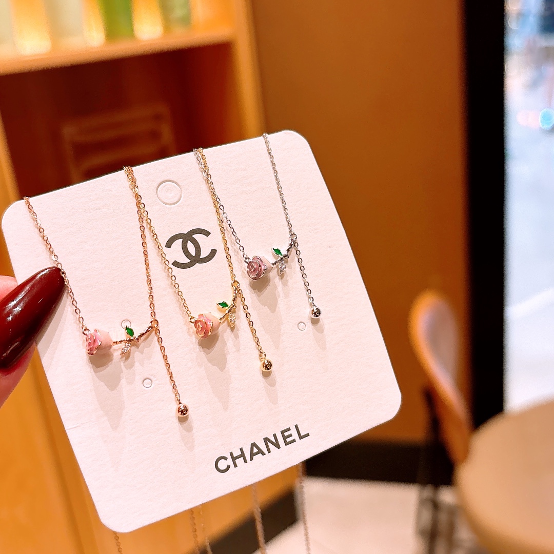 High Polish Silver Necklace French Date Night Gold