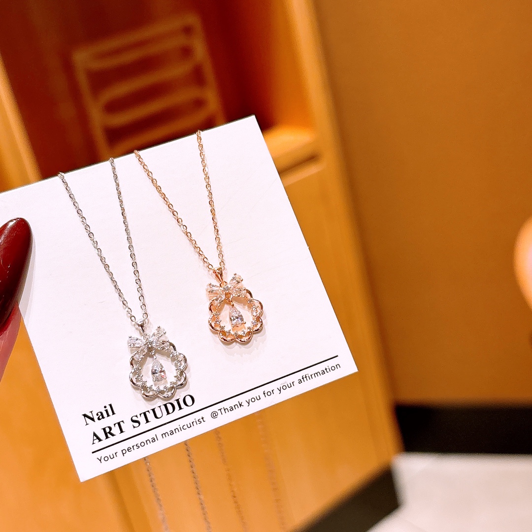 Nickel Free Silver Necklace Ultra Minimal Christmas Gold