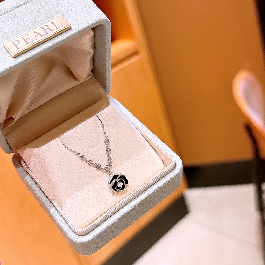 S925 Sterlingsilber Kette Leichter Luxus Geständnis Gold