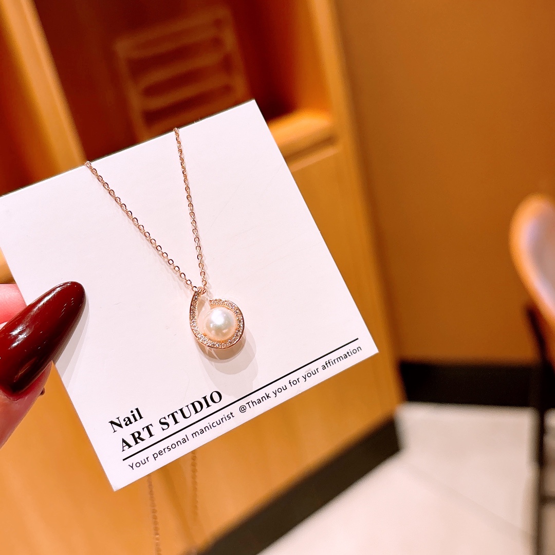 ファッションS925スターリングシルバーネックレスゴールド クリスマス