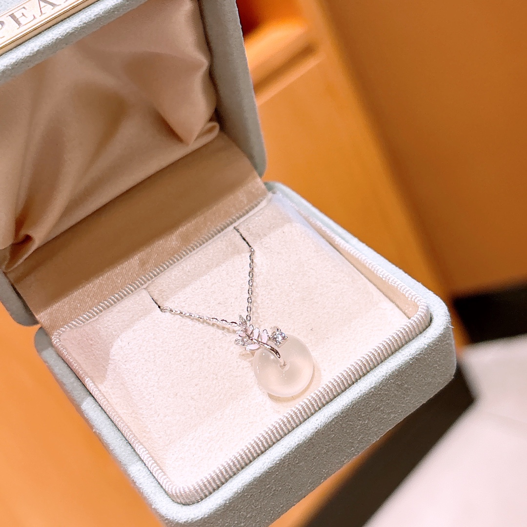 S925 Sterling Silver Necklace Intellectual Banquet Gold