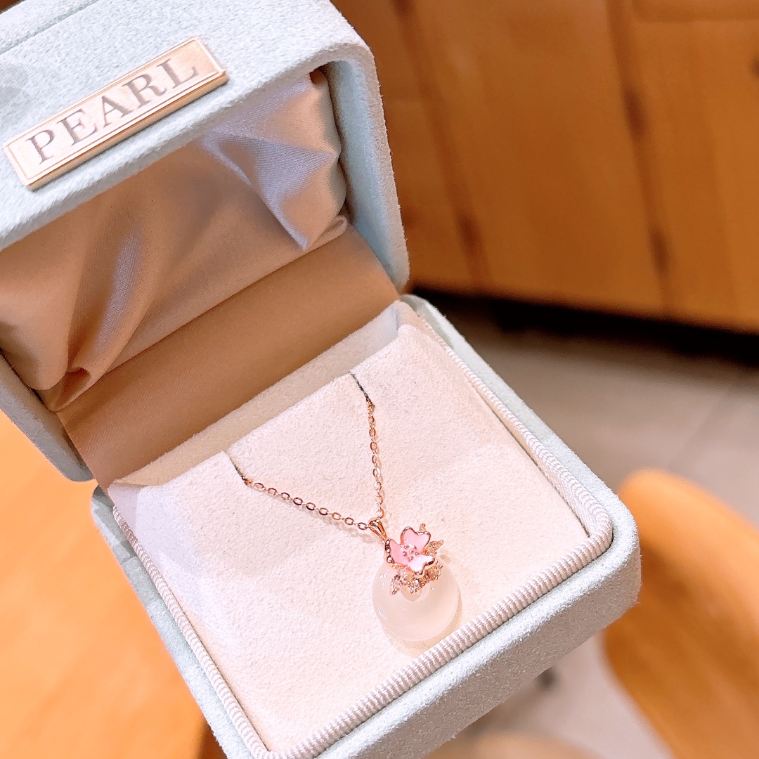 925 Silver Necklace Cute Wedding Favor Gold