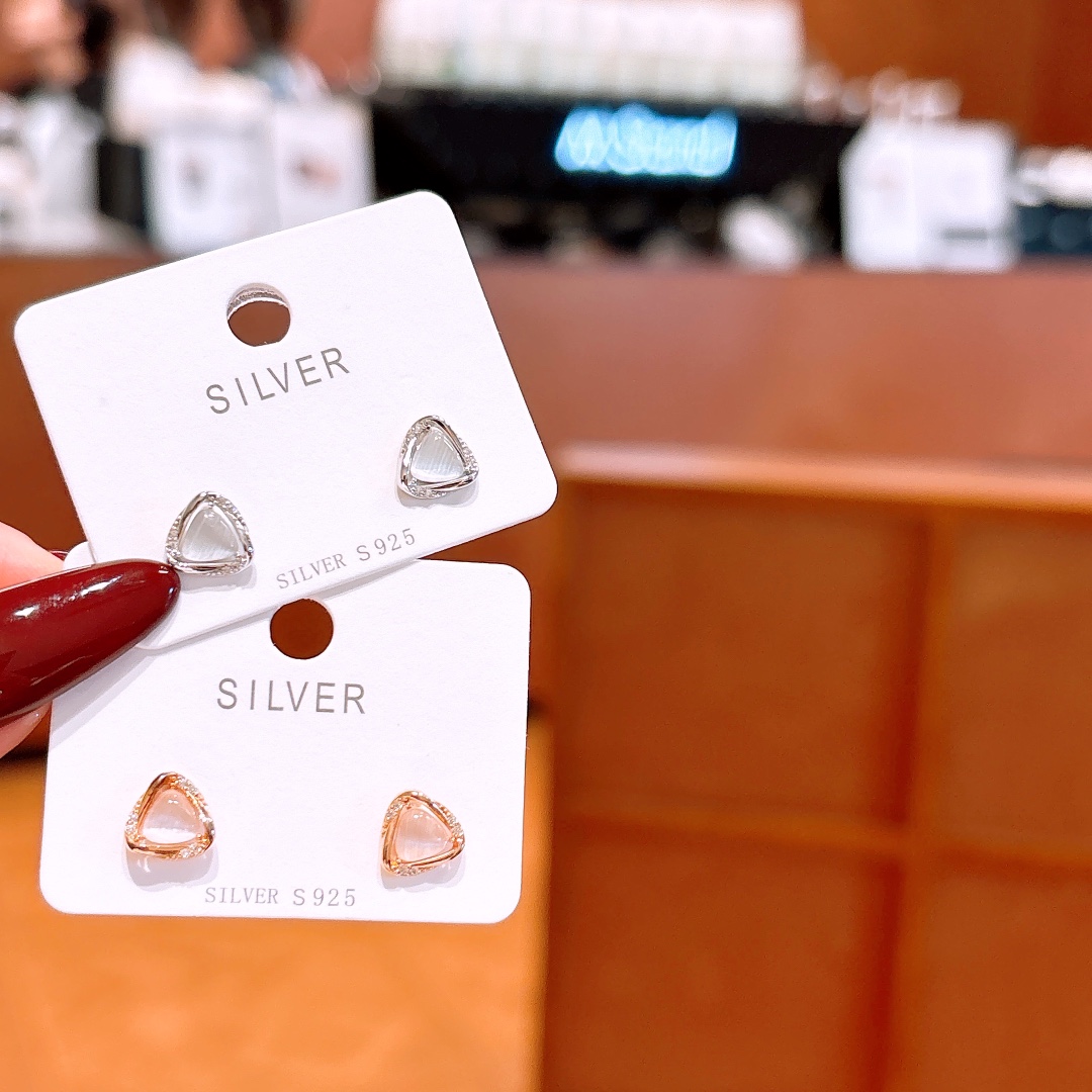 Hypoallergenic Silver Earrings Ultra Minimal Self-love Silver