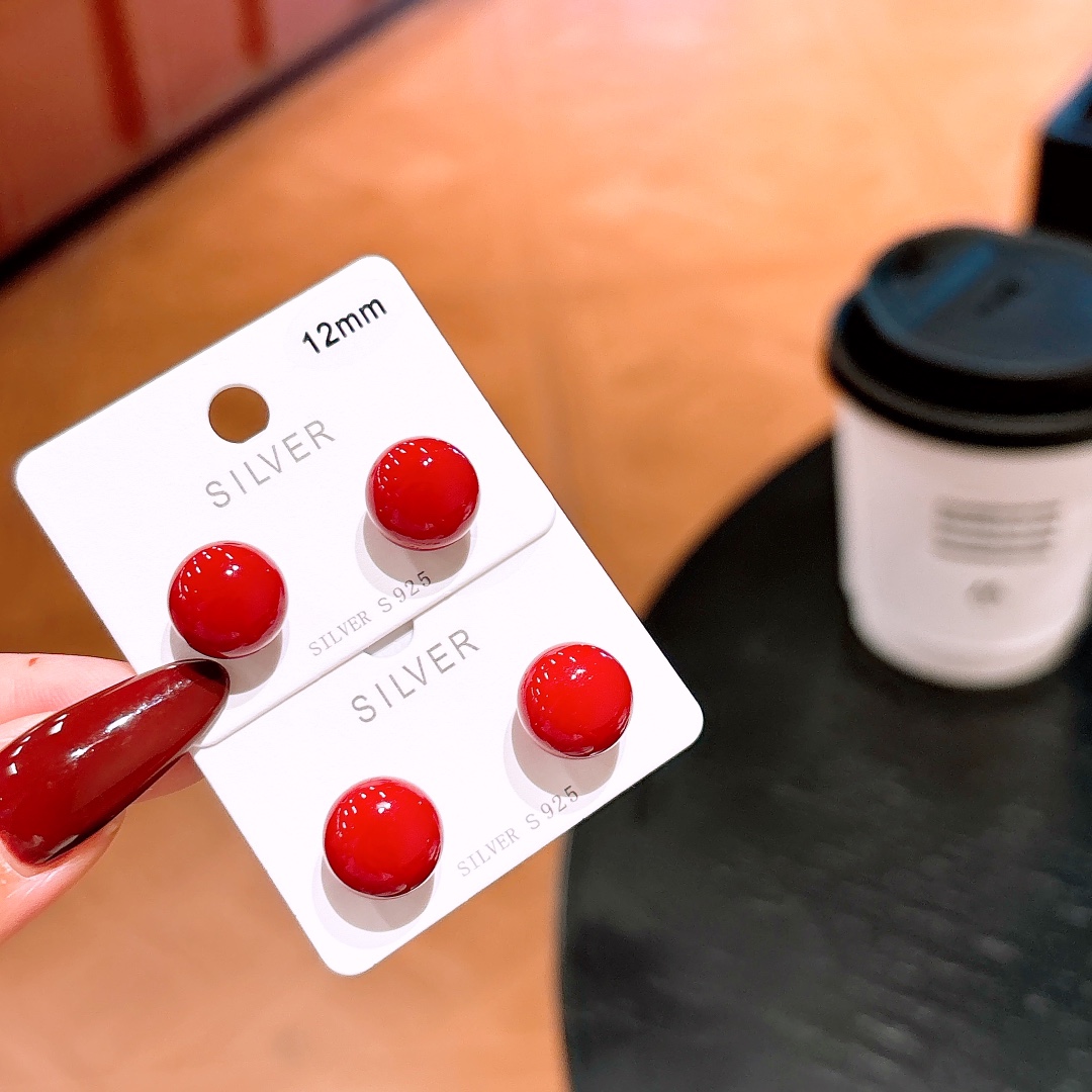 Solid Silver Earrings Gentle Travel Gold