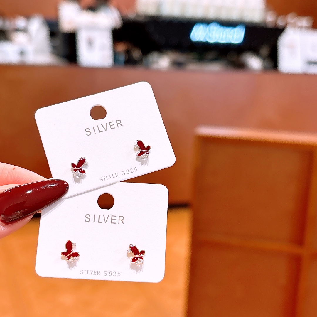 Nickel Free Silver Earrings Gentle Mother's Birthday Silver