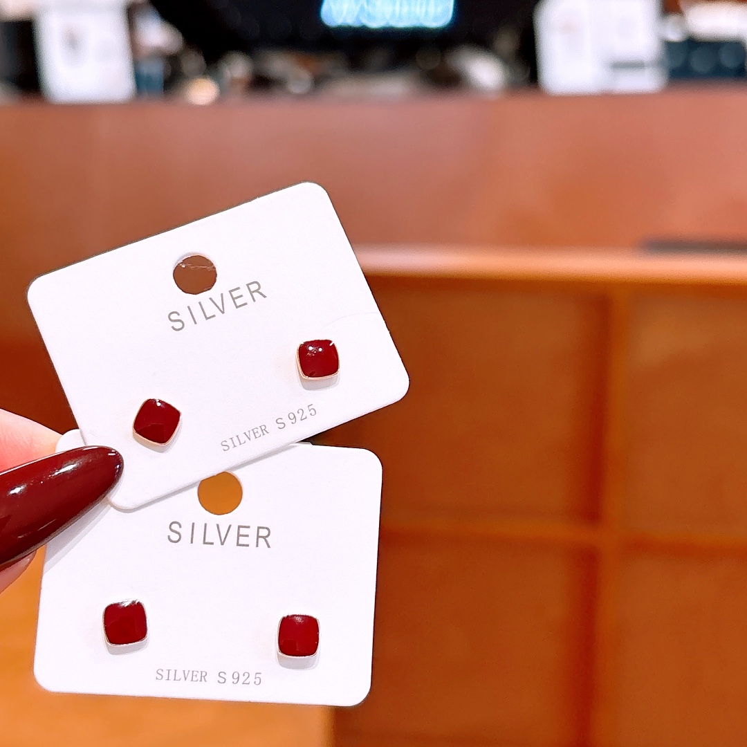 S925 Sterling Silver Earrings French Proposal Silver