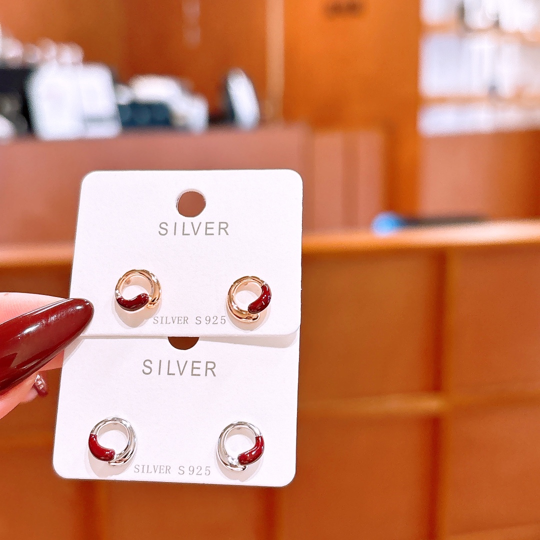 S925 Sterling Silver Earrings Lively Wedding Silver