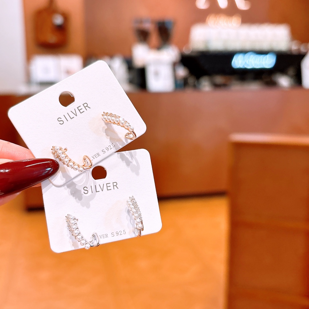 925 Silver Earrings Ultra Minimal Housewarming Gold