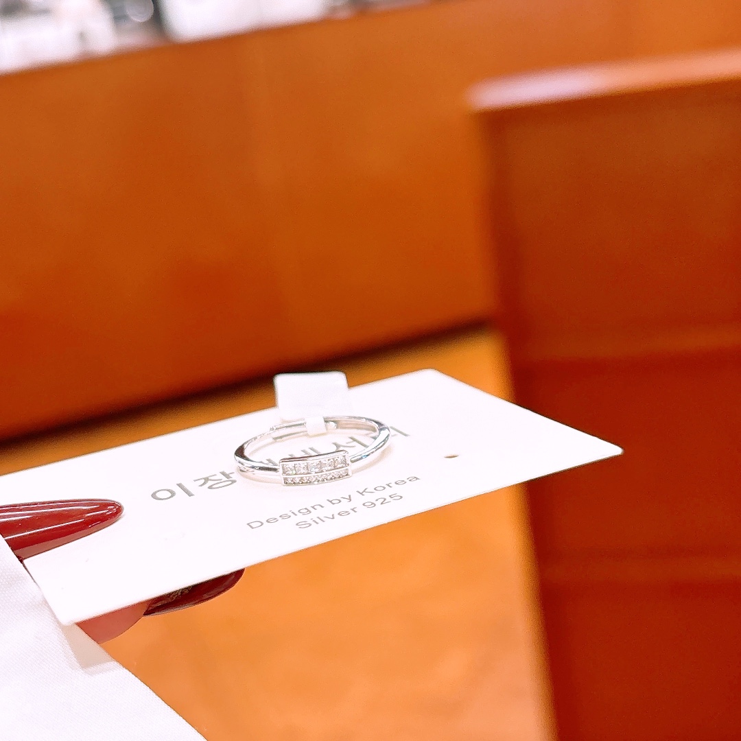 Low Allergy Silver Ring Pure Father's Day Gold