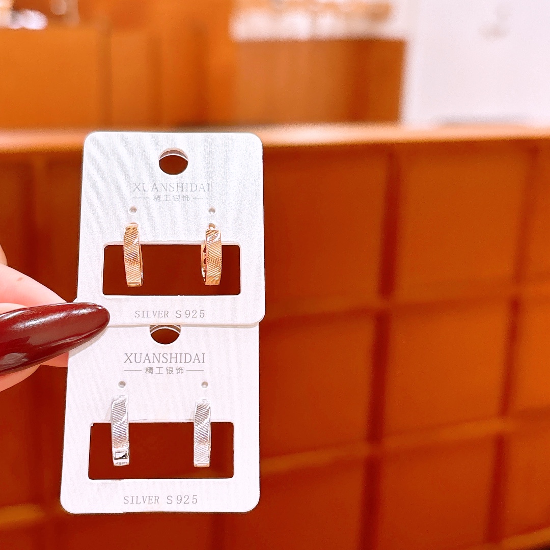 Hypoallergenic Silver Ear Cuffs Romantic Wedding Registration Silver