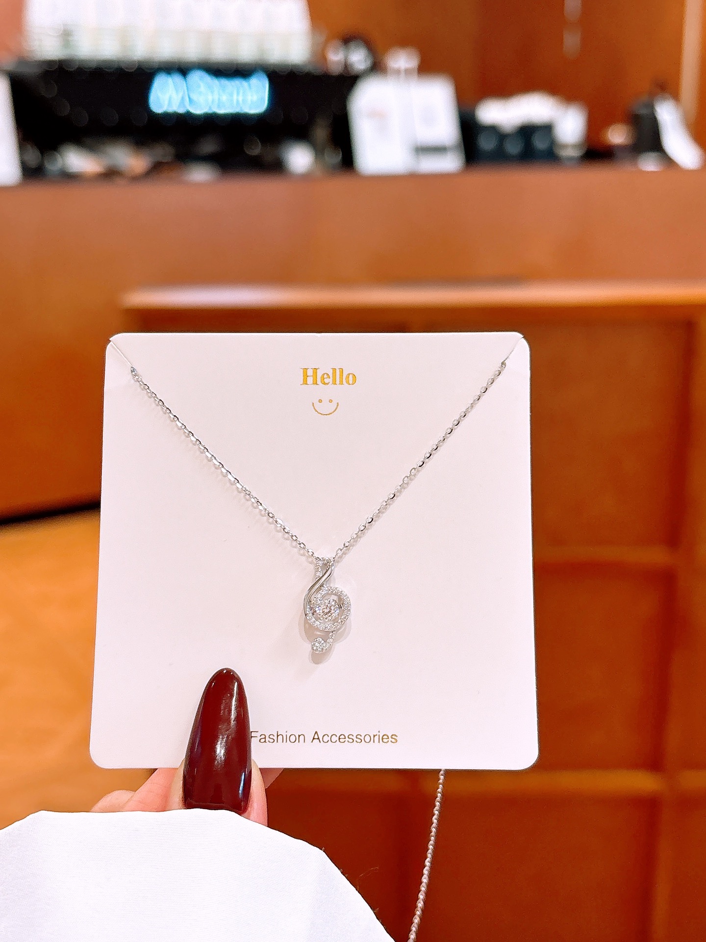 Hochglanzpoliertes Silber Moissanit Kette Weich Jahrestag Gold