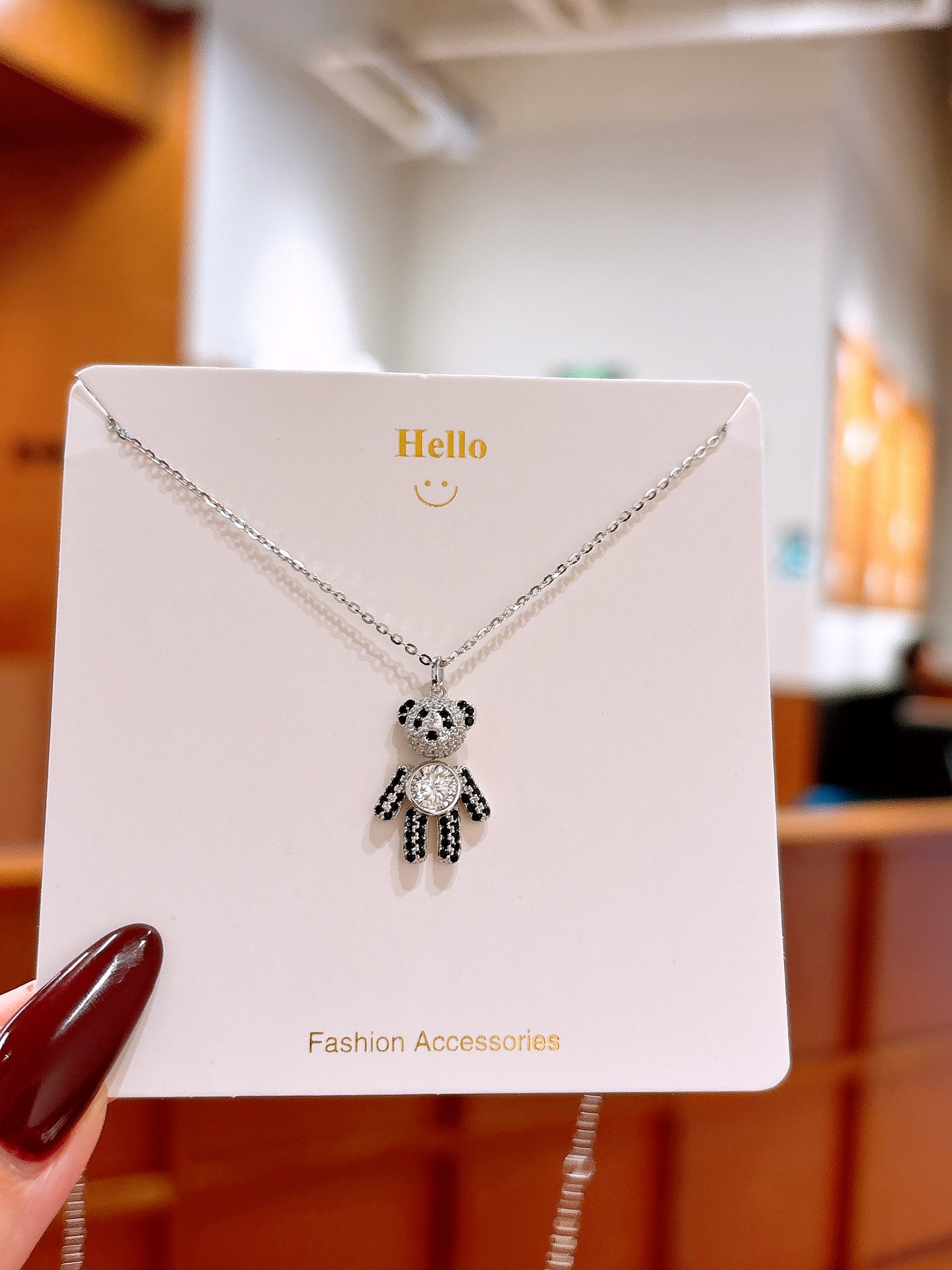 Fine Silver Moissanite Necklace Precision Graduation Silver